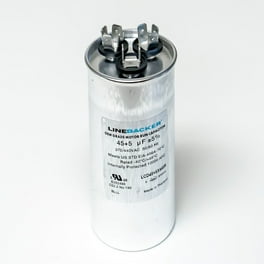 Lennox 89M80 - 100335-12, Dual Run Round Capacitor, 45/5 MFD