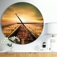 thumbnail image 2 of DesignArt Junction of Railways Track Large Wall Clock, 2 of 2