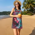 thumbnail image 3 of Disketp Psychedelic Hairless Cat para Vestido sin Mangas para Mujeres, Vestidos de Verano para Mujeres, Casual y Holgado para la Playa, 3 of 7