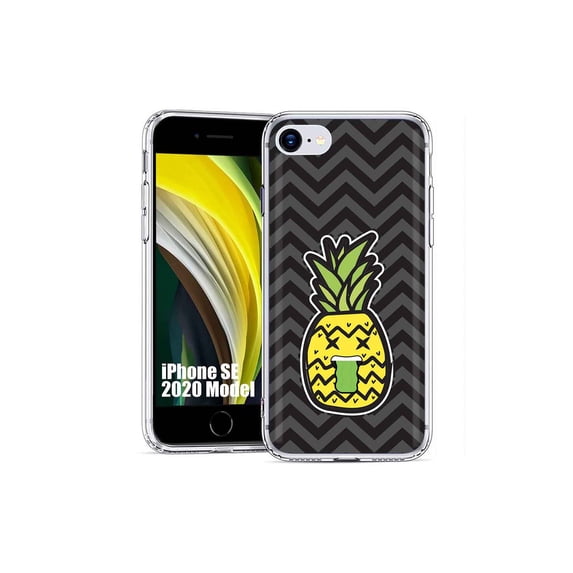 TalkingCase Slim Phone Case Cover Compatible for Apple iPhone SE 2022/3rd/2020/8/7, PineApple Gross Print, USA
