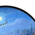 thumbnail image 4 of 36.2 Inch Round Floor Mat Beautiful Christmas Night Scene Carpet Decor Rug for Living Room Bedroom, 4 of 6