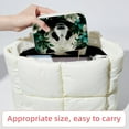 thumbnail image 6 of Panda Velvet Portable Necklace Holder with Removable Compartment - Earring Organizer, Jewelry Boxes, Organizer Box - Gift, 6 of 7