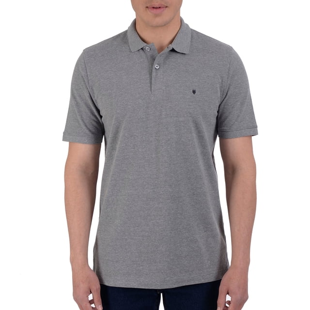 Playera Tipo Polo Yale Manga Corta Regular Fit 6909 Gris Oxford