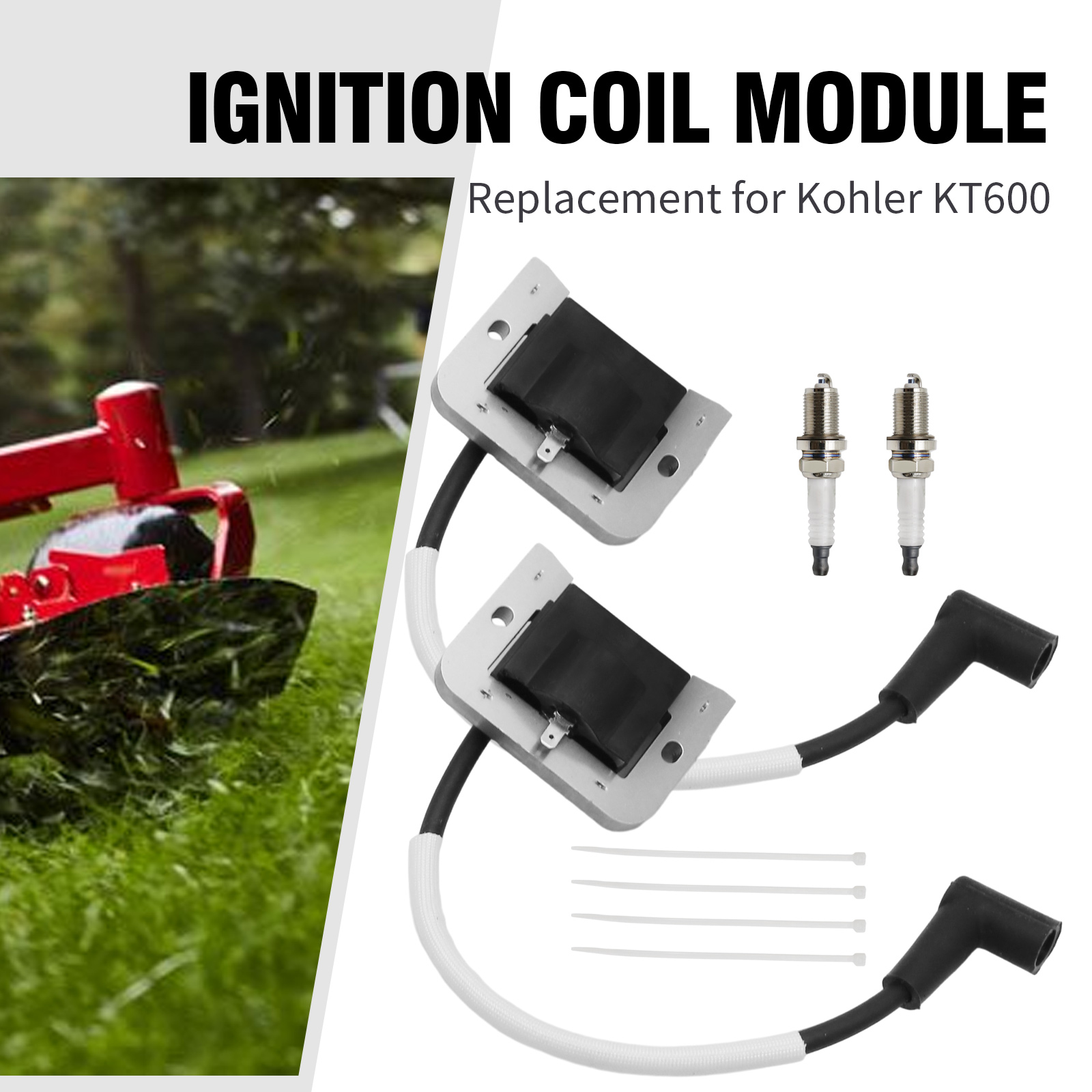 Anxingo 32-584-06-S 2Pack Ignition Coil Module Replacement for Kohler 7000 Series Lawn Mower Engine KT600 KT610 KT715 KT725 KT730 KT735 KT740 ZT710 ZT720 ZT730