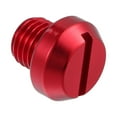thumbnail image 1 of Unique Bargains Universal M10 Motorcycle Mirror Hole Plugs Screws Mirrors Caps Lock Offs Cover Caps Negative Red, 1 of 7