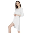 thumbnail image 4 of Inkmeso Solid Summer Casual Tunic Dress For Women's Short Mini Dresses With Button Placket, 4 of 7