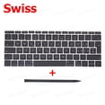 thumbnail image 1 of New Replacement Keyboard Keys Keycap US UK French Russian Spain EU For Macbook Pro Retina 13" A1708 Key Cap 2016 2017 Year Swiss, 1 of 6