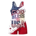 thumbnail image 3 of Lullu Girls Independence Day One-Piece Swimsuit Beach Quick-Dry Bathing Suit, Sizes 5-16, 3 of 4