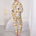 thumbnail image 6 of Wukai Thanksgiving Print Women's Pajama Set - Soft Long Sleeve Sleepwear for Comfort and Style-Small, 6 of 9