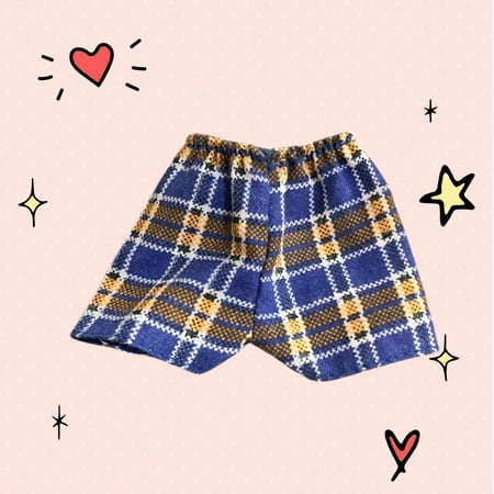 Lol Surprise doll OMG Bartz Fashionistas Ken Doll Accessory Plaid Blue Shorts