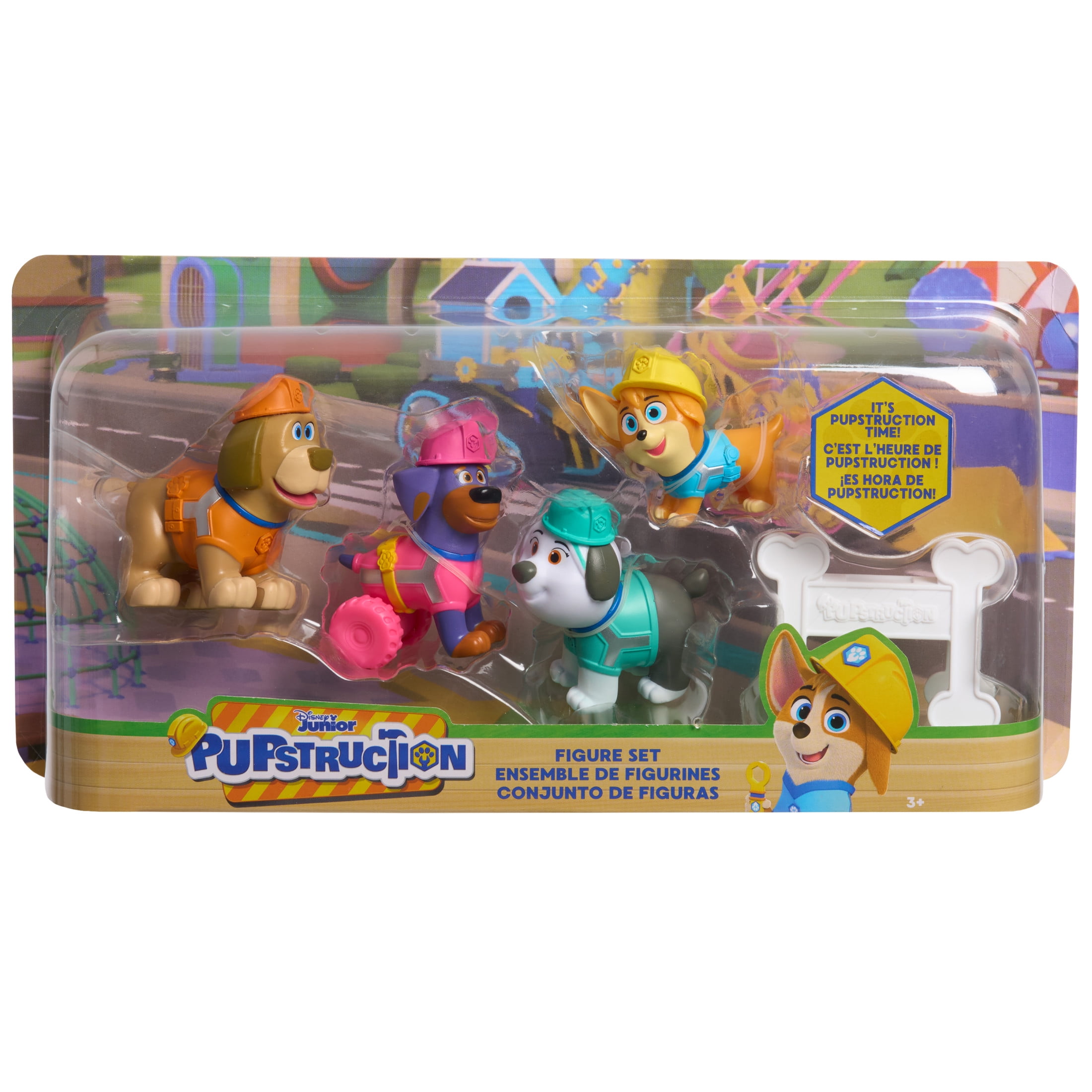 Disney Junior Pupstruction 5-Piece Figure Set, Kids Toys for Ages 3 up