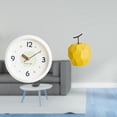 thumbnail image 2 of Reloj de pared de moderno, escultura colgante, adorno silencioso con números geométricos, estatua decorativa de fruta para el hogar, la ofic, 2 of 8