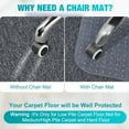 thumbnail image 2 of 2 Pack Office Chair Mat for Carpets, 48'' x 30'' Clear Floor Mat for Carpeted Floors, Thick and Sturdy Carpet Protector with Grips, Easy Glide and Flat Without Curling, 2 of 7