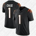 thumbnail image 5 of NFL_Jersey Joe Burrow Mixon JaMarr Chase Custom Football Jersey Tee Higgins Sam Hubbard Trey Hendrickson Logan Wilson Myles Murphy Tyler Boyd Ted Karras Mens Womens Youth KIDS, 5 of 7