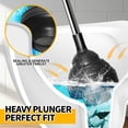 thumbnail image 5 of propuri Heavy Duty Toilet Plunger - Powerful Clog Removal,Plungers for Bathroom,Bathroom Accessories,Cleaning Supplies,Home Essentials,Bathroom Decor,Toilet Bowl Cleaners,Black, 5 of 6
