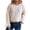 Beige-1, variant on Fall Sweater for Women Chic Patchwork Round Neck Knitted Sweater Casual Long Sleeve Loose Pullovers Jumper Tops