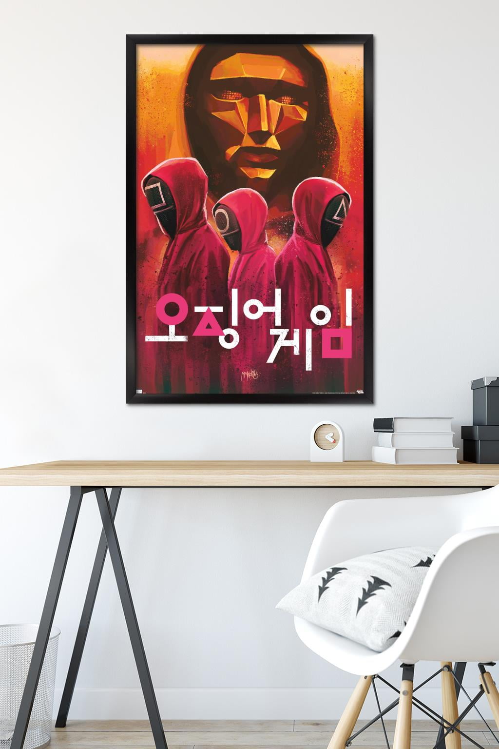 Netflix Squid Game - Evil Group Wall Poster, 22.375" x 34" Framed