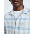 thumbnail image 4 of Free Assembly Men's Button Front Flannel Shirt with Long Sleeves, Sizes S-3XL, 4 of 7
