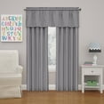 thumbnail image 2 of Eclipse Kids Solid Microfiber Blackout Rod Pocket Single Window Curtain Panel, Gray, 42 x 84, 2 of 5