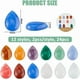 thumbnail image 2 of 24 cabujones de piedra en forma de lágrima de 12 colores, cabujones de piedras preciosas naturales, cabujones de cuarzo, parte trasera plana, sin agujero, gemas mixtas, 2 of 6