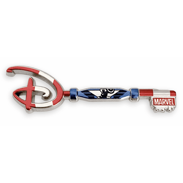 Disney Captain America 80th Anniversary Collectible Key Pin Special  EditionNew with Card 