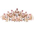 thumbnail image 1 of Shisuyan Girls Crown Headband Gold Zinc Alloy Rhinestone Crystal 1Pack, 1 of 8