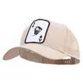 thumbnail image 2 of Skull and Choppers Patched New Big Size Trucker Mesh Cap - Khaki XL-3XL, 2 of 5