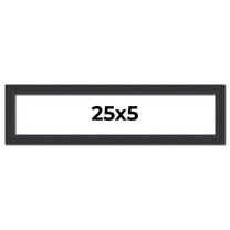 25x5 Frame Black Real Wood Picture Frame Width 1.25 Inches | Interior Frame Depth 0.5 Inches |