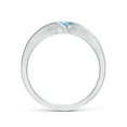 thumbnail image 2 of Angara Natural 0.2 Ct. Aquamarine Solitaire Ring in Sterling Silver for Women (Ring Size: 4), 2 of 11