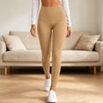 thumbnail image 6 of Guluxicc Leggings for Women High Waist Tummy Control Stretch Athletic Trousers for Workout Everyday Fall Winter Leggings, 6 of 8