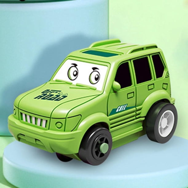 Rompecabezas para niños CUTICAT riel eléctrico construcción de automóviles riel de juguete verde