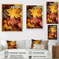 thumbnail image 4 of Designart "Beauty of Autumn Leaves in Yellow and Orange II" Floral Canvas Wall Art - Traditional Orange Leaves Hallway Wall Art Decor, 4 of 6