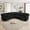 Black-078, variant on Oversized Power Reclining Sectional Sofa with Wireless Charger,6-Seater Faux Fur Sectional with Hidden Cup Holders,Storage Console,USB & Type-C Ports,Grey