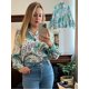 thumbnail image 1 of Blusa de satén para mujer, camisas con estampado de cebra de manga larga, tops vintage de oficina para mujer, blusa de moda para mujer Chandails Tan Jianjun unisex, 1 of 2