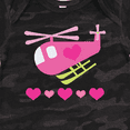 thumbnail image 4 of Inktastic Valentine Pink Heart Helicopter Boys or Girls Baby Bodysuit, 4 of 5