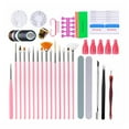 thumbnail image 1 of Kit de decoración de uñas, pinceles para decoración de uñas, herramienta para puntear uñas, cintas para pelar uñas, cristales de diamantes de imitación, Kit de lima de uñas para mujer Xemadio 2035864-3, 1 of 8