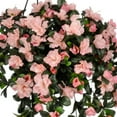 thumbnail image 4 of Faux Pink Azalea Hanging Basket Cone, 4 of 5