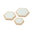 thumbnail image 2 of Qarigey Bandeja de exhibición hexagonal con superficie de terciopelo, textura y protección a prueba de arañazos, 3 pack/lote Ropa, zapatos y accesorios Miscelánea Blanco, 2 of 6