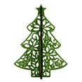 thumbnail image 2 of Ganz Laser Cut Christmas Trees Small - One Tree 6.75 Inch, Wood - Folds Flat Ex20909 Poinsettia, 2 of 3