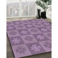 thumbnail image 3 of Ahgly Company Machine Washable Indoor Round Transitional Orchid Purple Area Rugs, 7' Round, 3 of 7