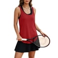 thumbnail image 2 of CUSTG Women Camis Sleeveless Casual Fashion Solid Color Backless Workout Yoga Tank Tops Outdoor Activewear O-Neck Versatile Ladies Summer Shirts, 2 of 7