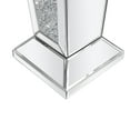 thumbnail image 3 of SHYFOY Glam Mirrored Pedestal Table with Crushed Diamond Accents – Modern Luxury Display Stand, 3 of 8