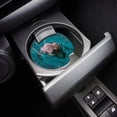 thumbnail image 3 of FMSHPON Monkey in Water Retro Wood Grain Set of 4 Car Coaster for Drinks, Absorbent Ceramic Stone Coasters Cup Mat with Cork Base for Home Kitchen Room Coffee Table Bar Decor, 3 of 5