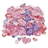 500 Colorful FUNKY HEART VALENTINES Day Foam STICKER SHAPES/Scrapbooking SUPPLIES/Self Adhesive/Arts/Crafts ACTIVITY/Love