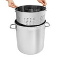 thumbnail image 5 of 37 QT Stainless Steel Seafood Boil Pot with Basket Heavy Duty Cooking Pot W/ Lid, 5 of 8