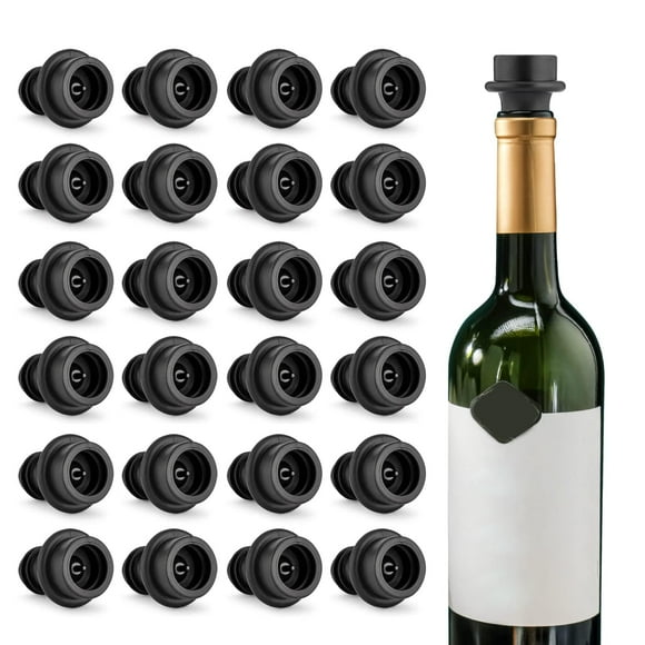 Tapones para Vino WOTOR, Conservador y Sellador al Vacío x24