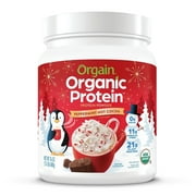 Orgain Organic Plant-Based Protein Powder, Peppermint Hot Cocoa (1.5 Pounds)