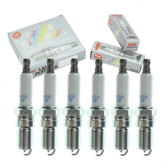 6 pc NGK Laser Platinum Spark Plugs compatible with Mazda B4000 4.0L V6 1994-2003