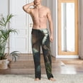 thumbnail image 2 of Honiee Forest Stone-Colored Dragon for men - a sleek fusion of Straight Pajama Pants, versatile Lounge Pants, and cozy Sleepwear, all rolled into one-XX-Large, 2 of 6