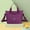 Purple, variant on EARKITY Tote Bag, Large Messenger Bag, Shoulder Hobo Anti Splash Crossbody Zipper Bag, Casual Work Shopping Women